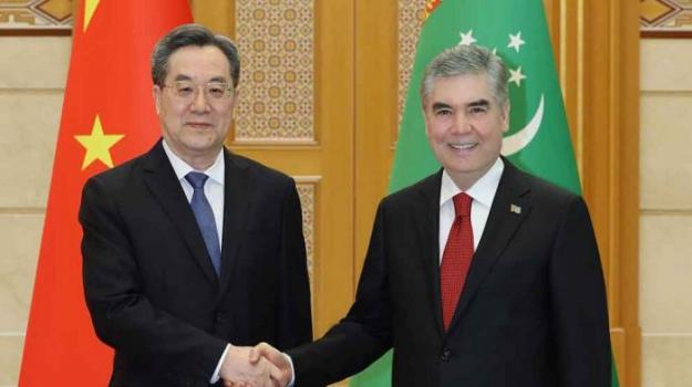 Gurbanguly Berdimuhamedow Hytaýyň Döwlet Geňeşiniň Premýeriniň birinji orunbasary bilen duşuşdy