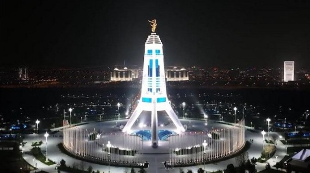 Renovated Neutrality Monument Unveiled in Ashgabat